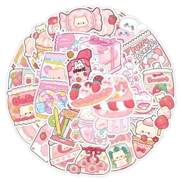 100 pc cute stickers set huge stickers for sticker books, laptops, ect - Picture 6 of 8